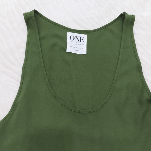 One Teaspoon Synthetic Dinky Teired Tank Dress In Military Green - Picture 12 of 16